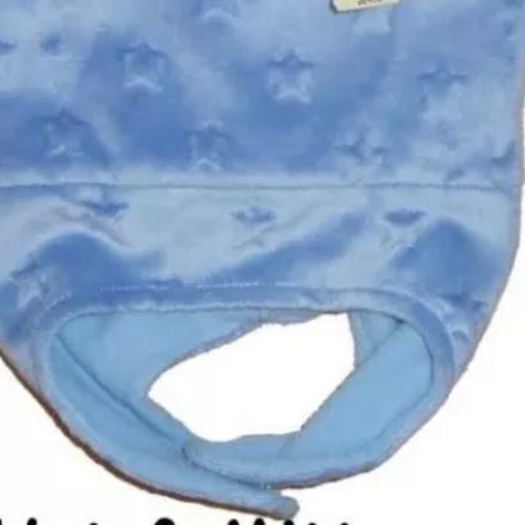 Boys Knit Skull Cap Hat Beanie Mittens Tide Blue Microfleece Caps Ear Flaps - Picture 2 of 3